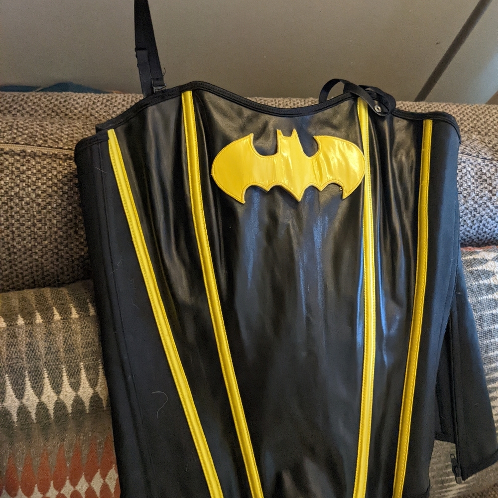 Batman logo corset